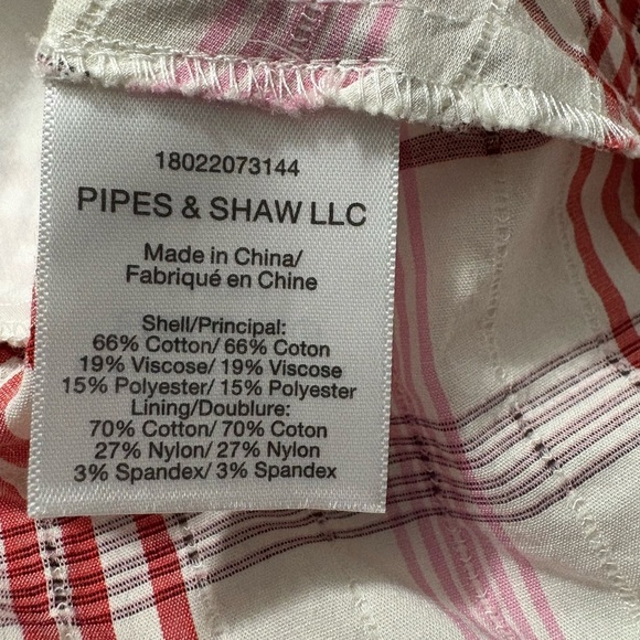 Veronica Beard Kaia White and Pink Plaid Asymmetrical Tiered Ruffle Mini Skirt. - Picture 7 of 13